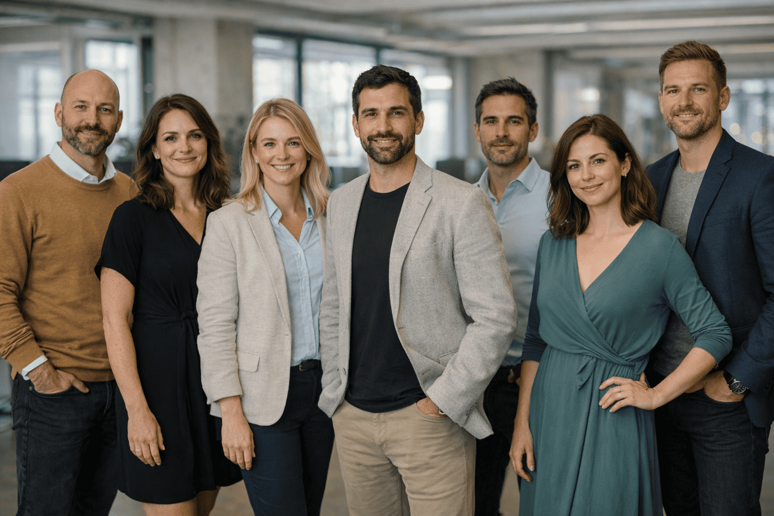 Team working on AI trading platform — Loup Capitange